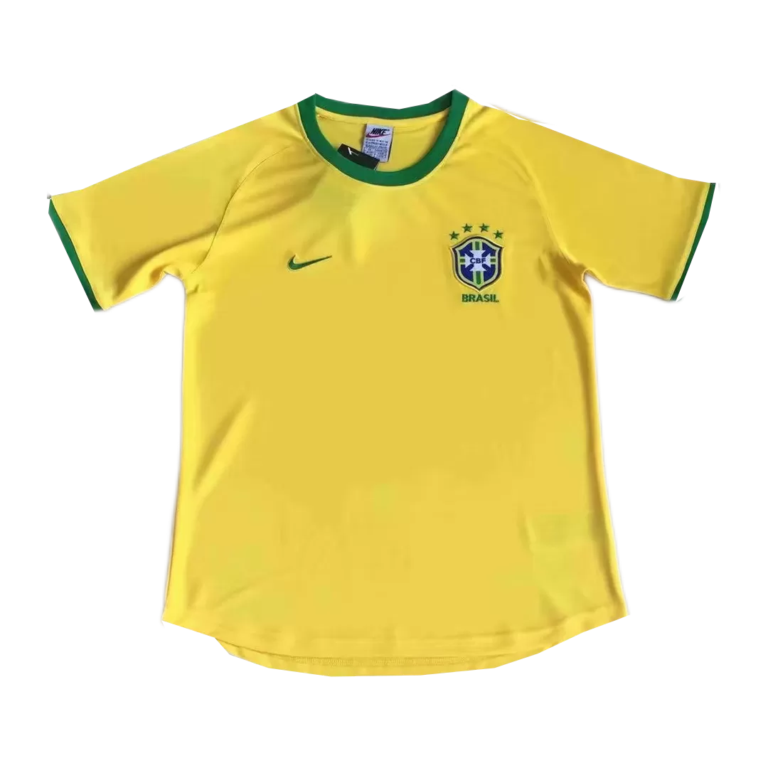 Camiseta Retro Brazil Primera Equipaci N Local Hombre Versi N