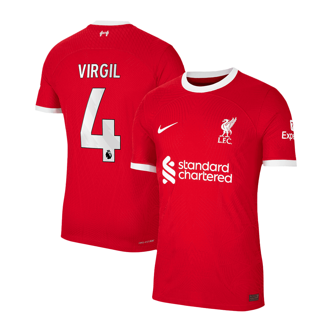 Camiseta Aut Ntica Virgil Liverpool Primera Equipaci N Local