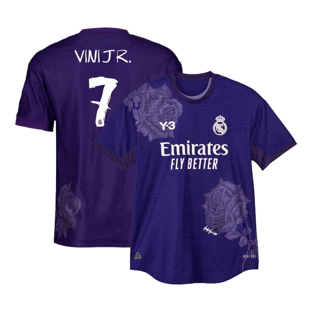 Camiseta Auténtica VINI JR 7 Real Madrid 2023 24 Cuarta Equipación