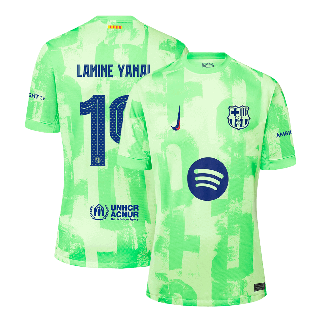 UCL Calidad Premium Camiseta LAMINE YAMAL 19 Barcelona 2024 25 Tercera