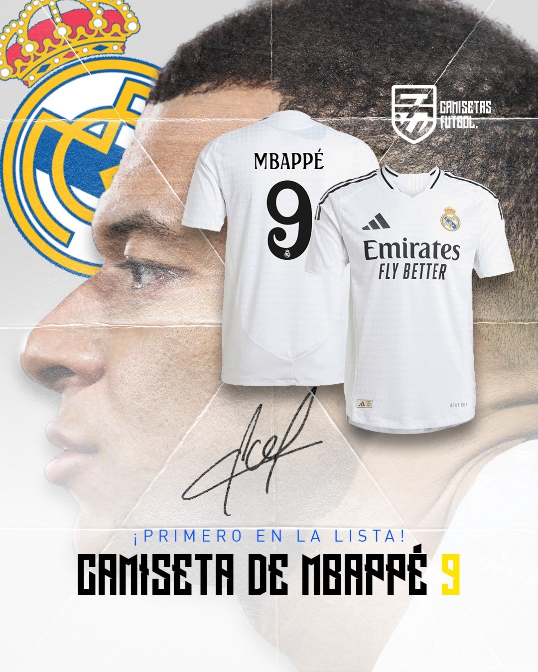 Mbappe Real Madrid autentic jersey 2024/25 primera equipacion | Camisetasfutbol.jpg