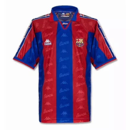 Camiseta Retro 1996/97 Barcelona Primera Equipación Local Hombre - Versión Hincha - camisetasfutbol