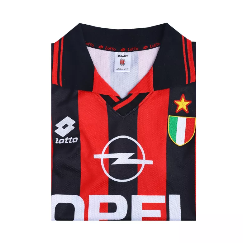Camiseta Retro 1996/97 AC Milan Primera Equipación Local Hombre - Versión Hincha - camisetasfutbol
