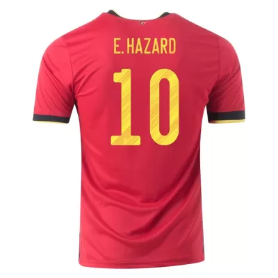 Camiseta Futbol Local de Hombre Bélgica 2020 con Número de Eden Hazard #7 - camisetasfutbol