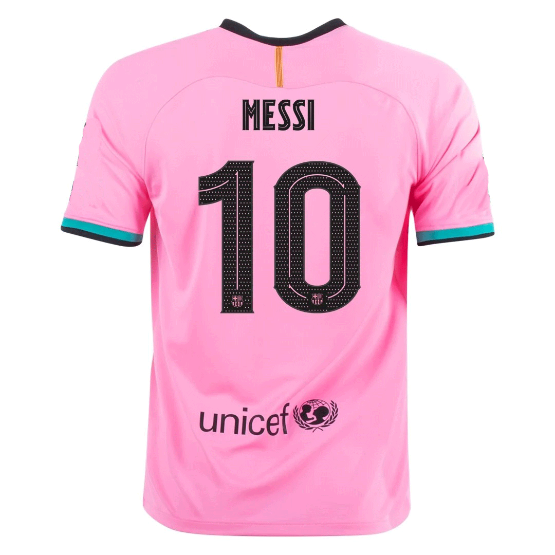 Camiseta de Lionel Messi #10 Personalizada 3ª Barcelona 2020/21, de futbol