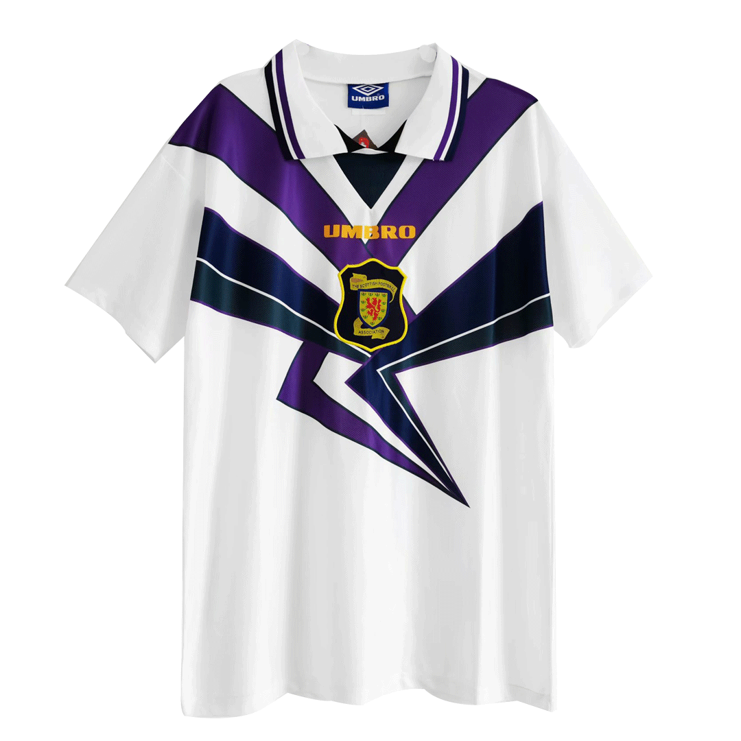 Camiseta Retro 1996 Escocia Segunda Equipación Visitante Hombre - Versión Hincha - camisetasfutbol