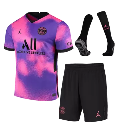 Uniformes de Futbol Completos Cuarta Camiseta 2020/21 PSG - Con Medias para Hombre - camisetasfutbol