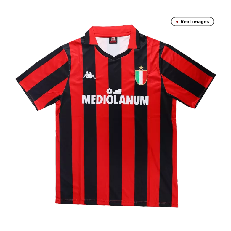 Camiseta Retro 1988/89 AC Milan Primera Equipación Local Hombre - Versión Hincha - camisetasfutbol