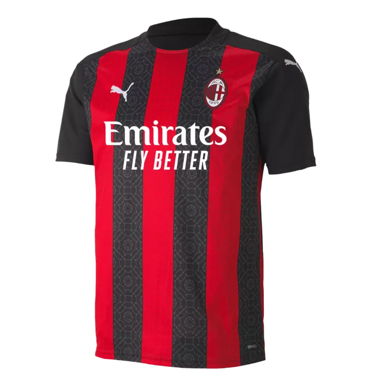 Camiseta de Futbol Local para Hombre AC Milan 2020/21 - Version Hincha Personalizada - camisetasfutbol