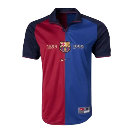 Camiseta Retro 1999/00 Barcelona Primera Equipación Local Hombre Nike - Versión Replica - camisetasfutbol