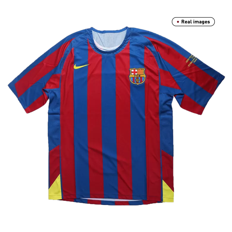 UCL Camiseta Retro 2005/06 Barcelona Primera Equipación Local Hombre - Versión Hincha - camisetasfutbol