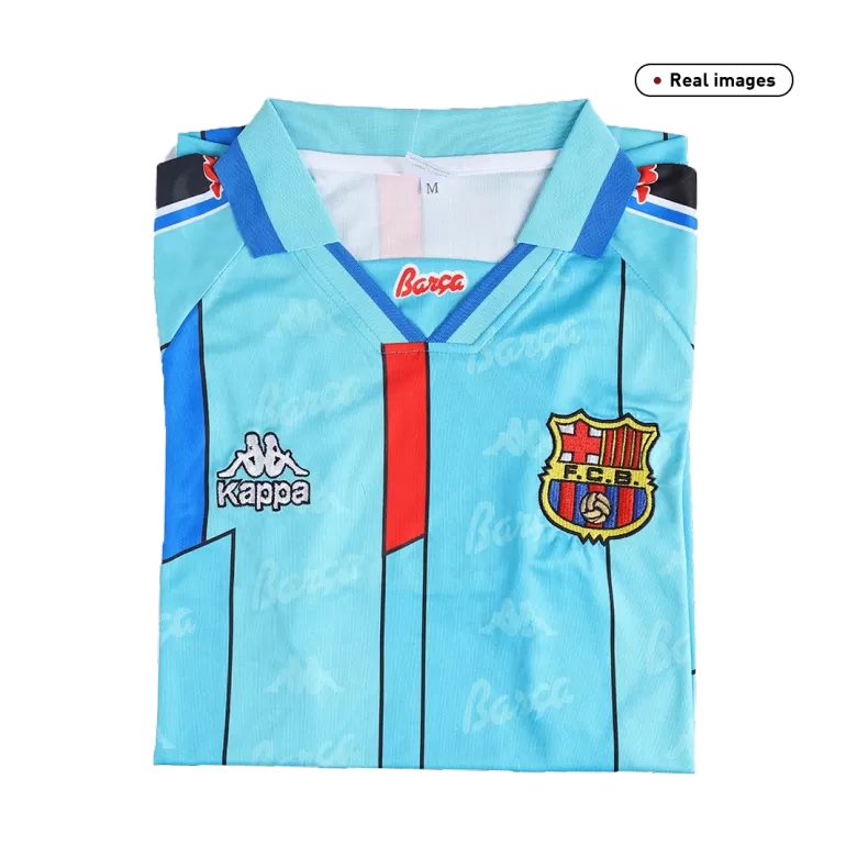 Camiseta Retro 1996/97 Barcelona Segunda Equipación Visitante Hombre - Versión Hincha - camisetasfutbol