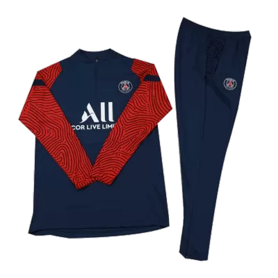 Conjunto Entrenamiento PSG 2020/21 Niño (Chándal de Media Cremallera + Pantalón) - camisetasfutbol