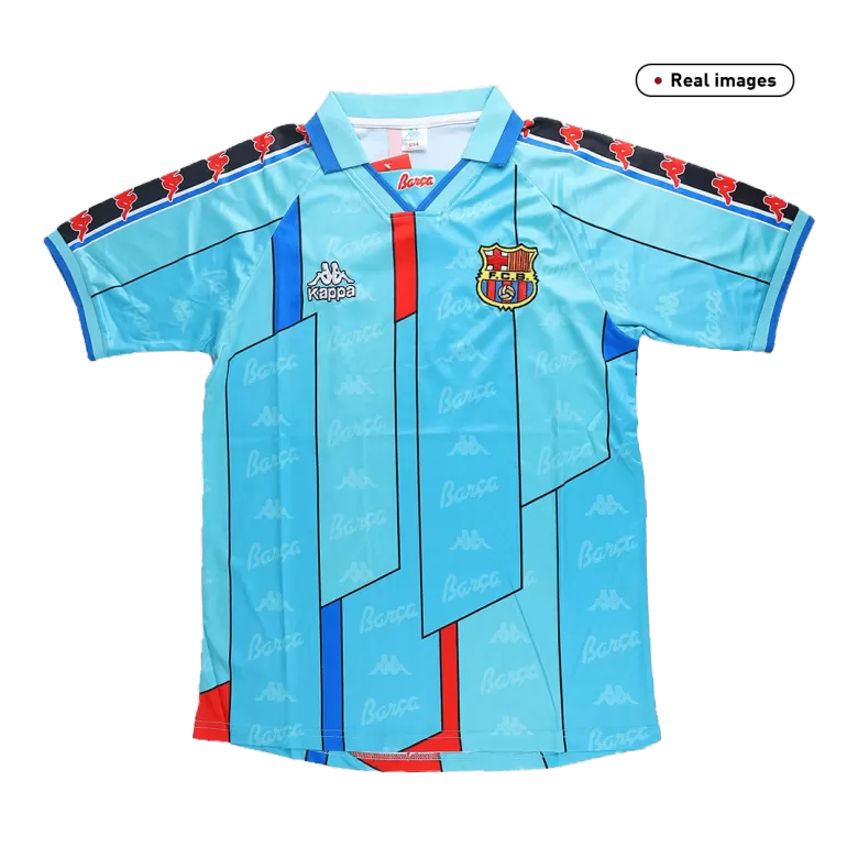 Camiseta Retro 1996/97 Barcelona Segunda Equipación Visitante Hombre - Versión Hincha - camisetasfutbol