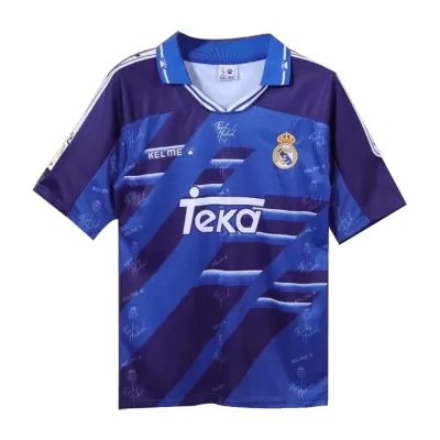 Camiseta Retro 1994/96 Real Madrid Segunda Equipación Visitante Hombre - Versión Hincha - camisetasfutbol