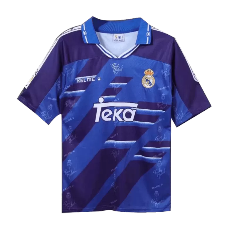 Camiseta Retro 1994/96 Real Madrid Segunda Equipación Visitante Hombre - Versión Hincha - camisetasfutbol