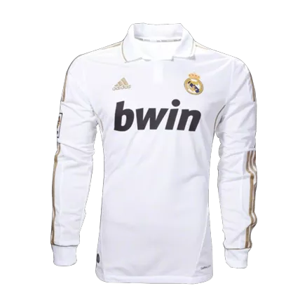 Camiseta Retro 2011/12 Real Madrid Primera Equipación Manga Larga Local Hombre - Versión Hincha - camisetasfutbol