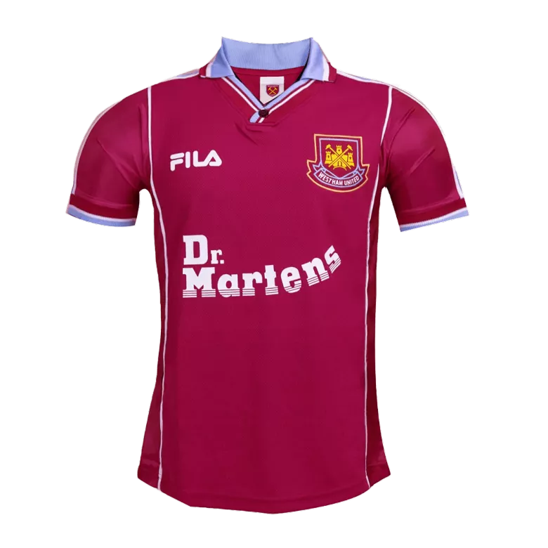 Camiseta Retro 1999/1 West Ham United Primera Equipación Local Hombre - Versión Hincha - camisetasfutbol
