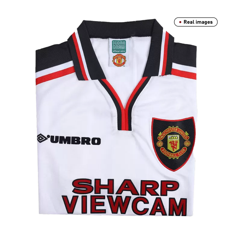 Camiseta Retro 1998/99 Manchester United Segunda Equipación Visitante Hombre - Versión Hincha - camisetasfutbol
