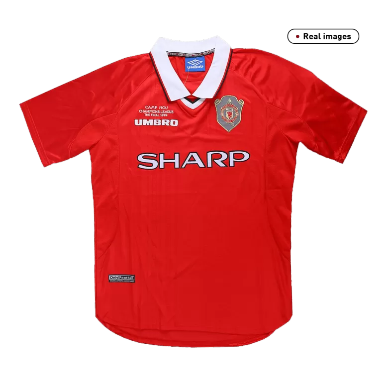 Camiseta Retro 1999/00 Manchester United Primera Equipación Local Hombre - Versión Hincha - camisetasfutbol