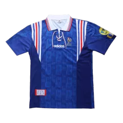Camiseta Retro 1996 Francia Primera Equipación Local Hombre - Versión Replica - camisetasfutbol