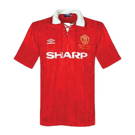 Camiseta Retro 1992/94 Manchester United Primera Equipación Local Hombre - Versión Hincha - camisetasfutbol