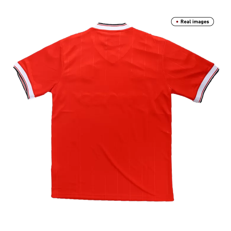 Camiseta Retro 1982/84 Manchester United Primera Equipación Local Hombre - Versión Hincha - camisetasfutbol