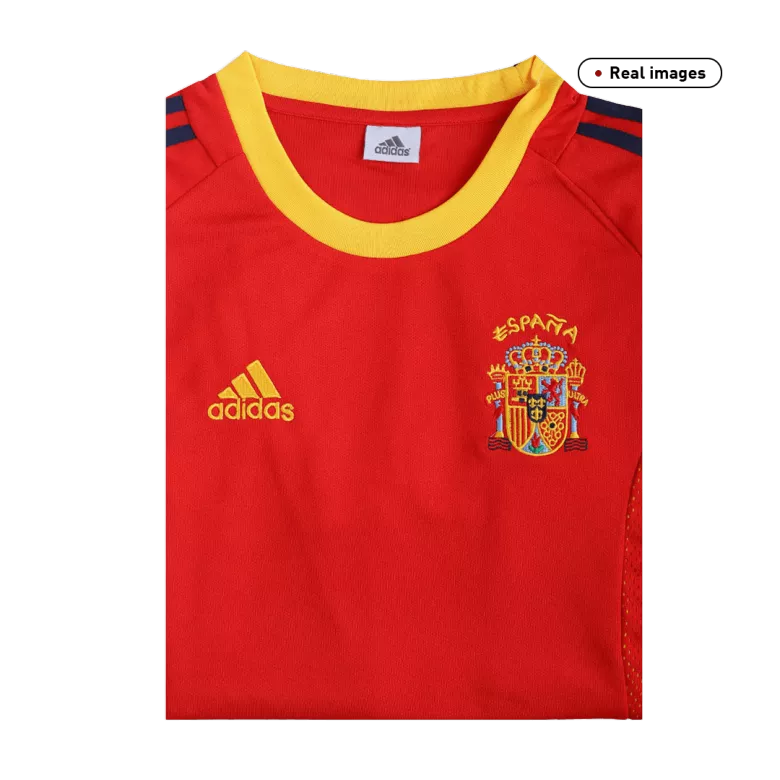 Camiseta Retro 2002 España Primera Equipación Local Hombre - Versión Hincha - camisetasfutbol