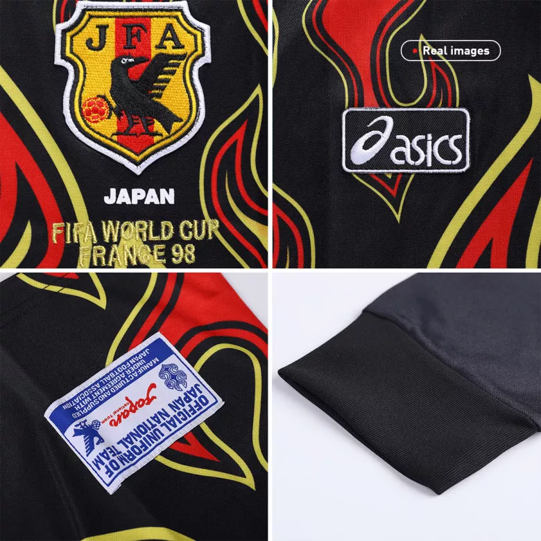Camiseta Retro 1998 Japón Manga Larga Portero Copa del Mundo Hombre - Versión Hincha - camisetasfutbol