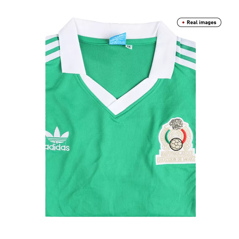 Camiseta Retro 1986 Mexico Primera Equipación Copa del Mundo Local Hombre - Versión Hincha - camisetasfutbol