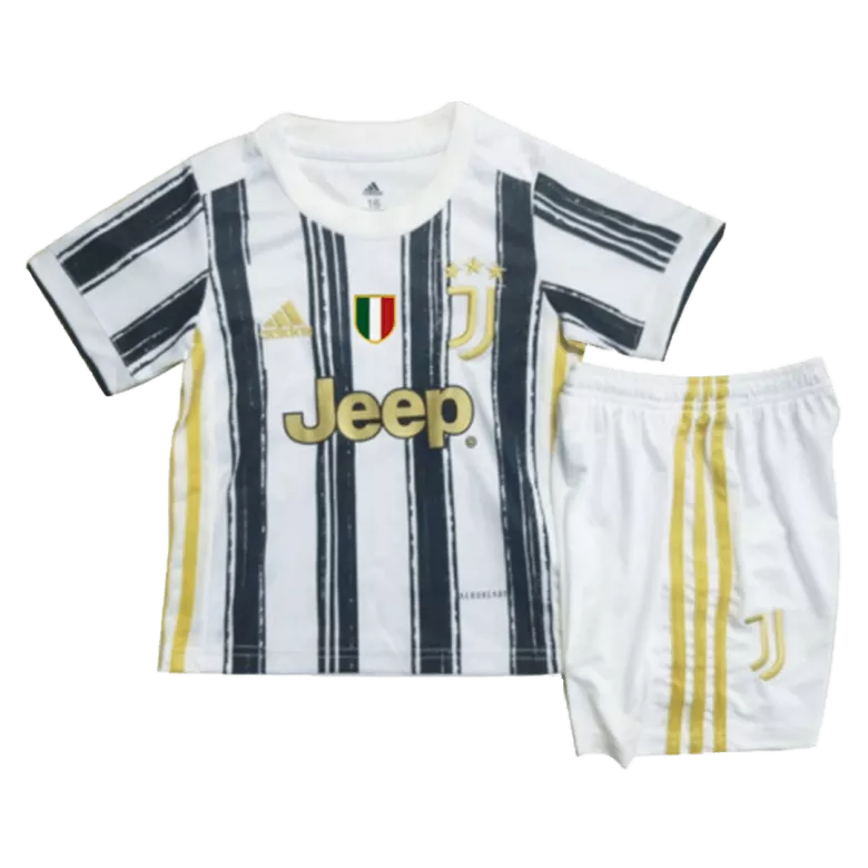Miniconjunto Juventus 2020/21 Primera Equipación Local Niño (Camiseta + Pantalón Corto) - camisetasfutbol