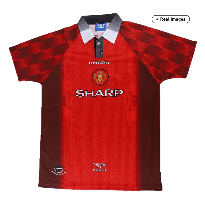 Camiseta Retro 1996/97 Manchester United Primera Equipación Local Hombre - Versión Hincha - camisetasfutbol