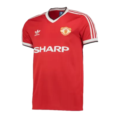 Camiseta Retro 1982/84 Manchester United Primera Equipación Local Hombre - Versión Hincha - camisetasfutbol