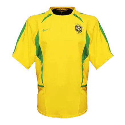 Camiseta Retro 2002/03 Brazil Primera Equipación Local Hombre - Versión Replica - camisetasfutbol