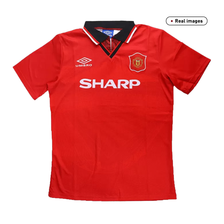 Camiseta Retro 1994/95 Manchester United Primera Equipación Local Hombre - Versión Hincha - camisetasfutbol