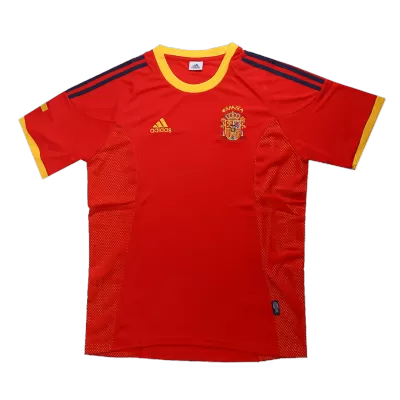 Camiseta Retro 2002 España Primera Equipación Local Hombre - Versión Hincha - camisetasfutbol