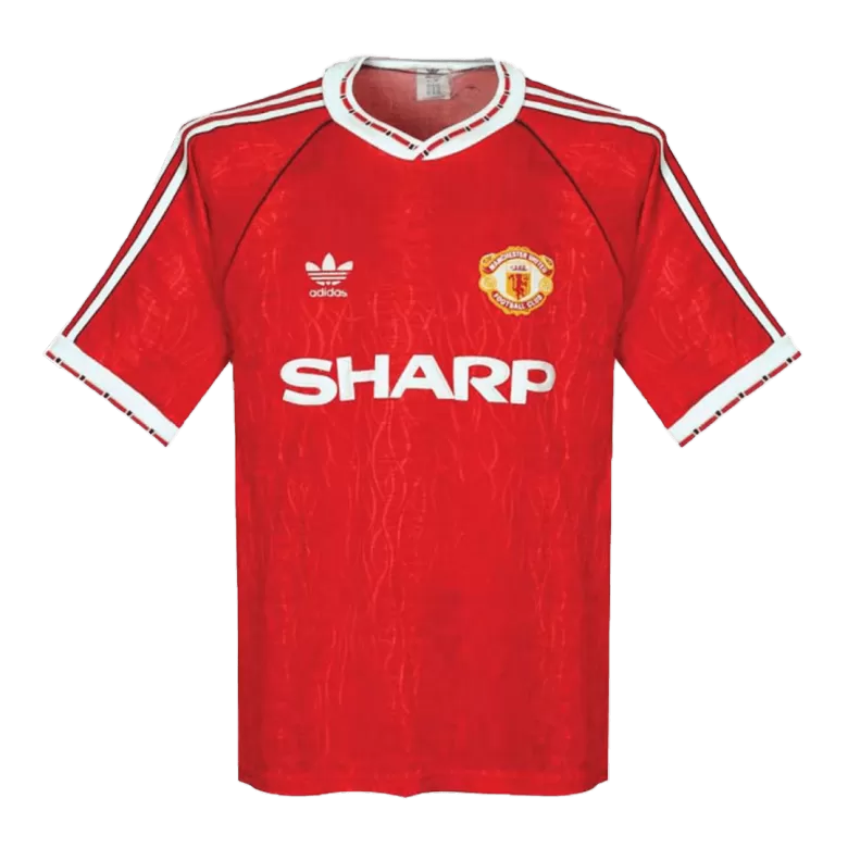Camiseta Retro 1990/92 Manchester United Primera Equipación Local Hombre - Versión Hincha - camisetasfutbol
