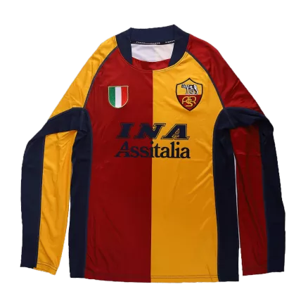 Camiseta de Fútbol Retro Roma Tercera Equipación 2001/02 para Hombre - Personalizada - camisetasfutbol