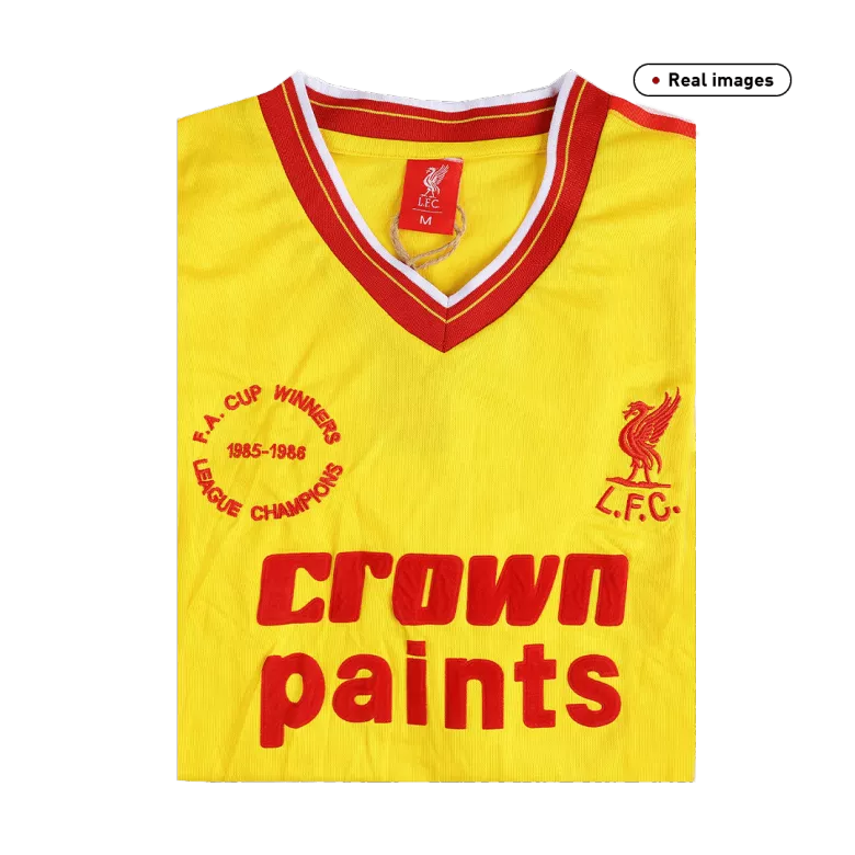 Camiseta Retro 1985/86 Liverpool Segunda Equipación Visitante Hombre - Versión Hincha - camisetasfutbol