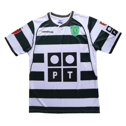 Camiseta Retro 2001/3 Sporting CP Primera Equipación Local Hombre - Versión Hincha - camisetasfutbol