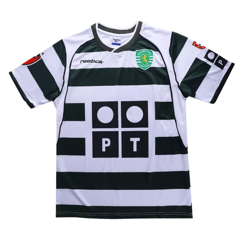 Camiseta Retro 2001/3 Sporting CP Primera Equipación Local Hombre - Versión Hincha - camisetasfutbol