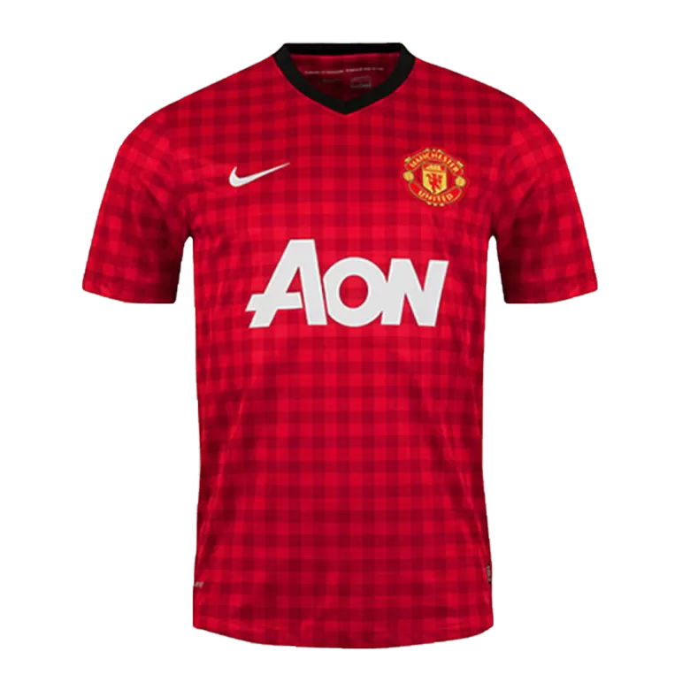 Camiseta Retro 2012/13 Manchester United Primera Equipación Local Hombre - Versión Hincha - camisetasfutbol