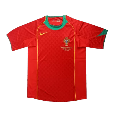 Euro Final Camiseta Retro 2004 Portugal Primera Equipación Local Hombre - Versión Hincha - camisetasfutbol