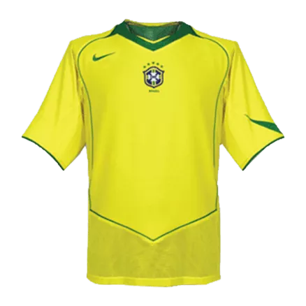 Camiseta Retro 2004 Brazil Primera Equipación Local Hombre - Versión Hincha - camisetasfutbol