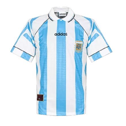 Camiseta Retro 1996 Argentina Primera Equipación Local Hombre - Versión Hincha - camisetasfutbol