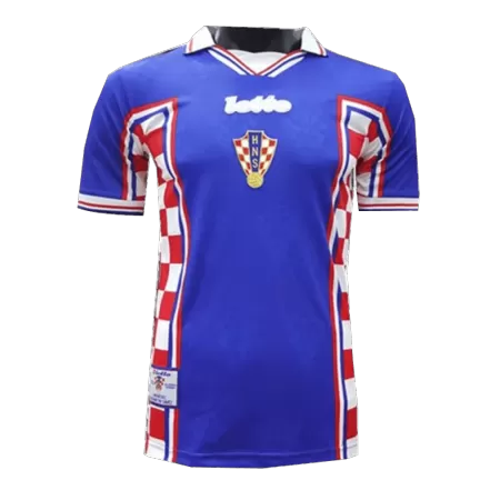 Camiseta Retro 1998 Croacia Segunda Equipación Visitante Hombre - Versión Hincha - camisetasfutbol