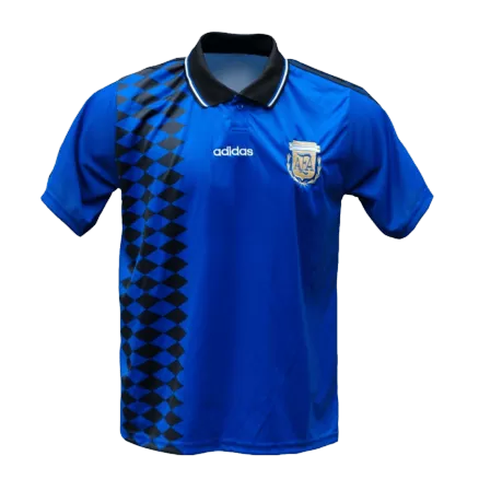 Camiseta Retro 1994 Argentina Segunda Equipación Visitante Copa del Mundo Hombre - Versión Hincha - camisetasfutbol