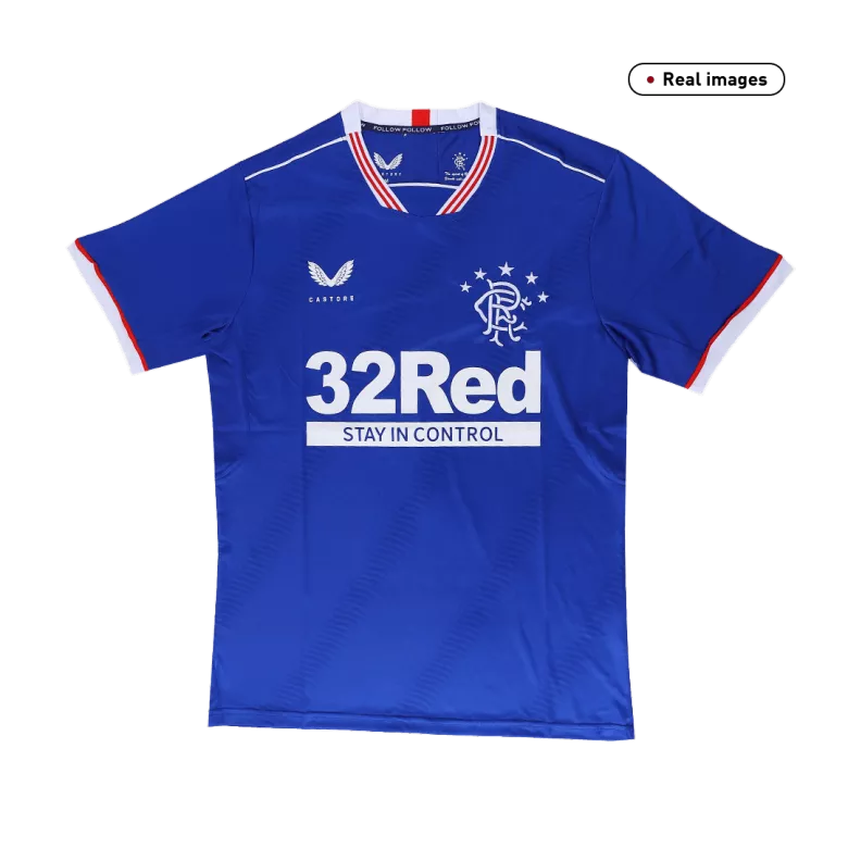 Camiseta de Futbol Local para Hombre Glasgow Rangers 2020/21 - Version Hincha Personalizada - camisetasfutbol
