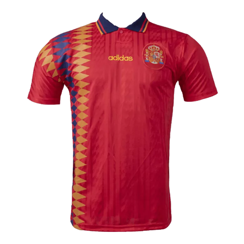 Camiseta Retro 1994 España Primera Equipación Local Hombre - Versión Hincha - camisetasfutbol