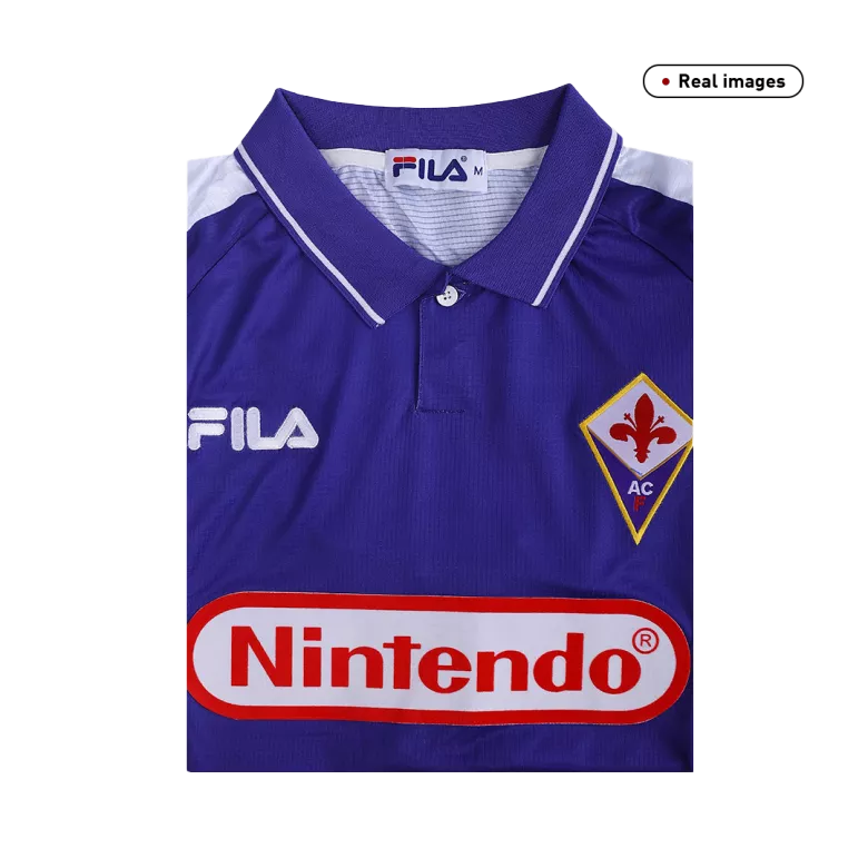 Camiseta Retro 1998/99 Fiorentina Primera Equipación Local Hombre - Versión Hincha - camisetasfutbol